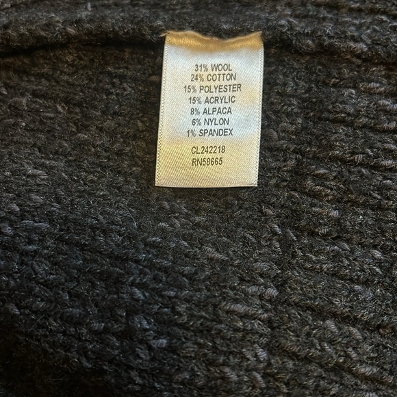 Classiques Entier Charcoal Sleeveless Tie Front Cardigan Women’s Medium - Picture 7 of 8